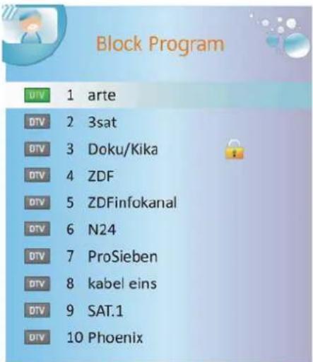 XORO HTL 2230D - Programme blockieren (Block Program) - 1
