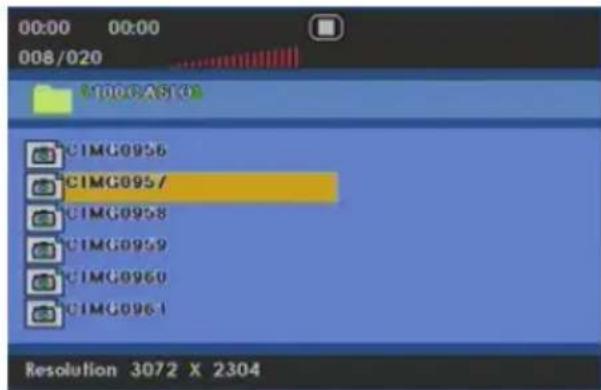 XORO HTC 2442 HD - Navigation in the file browser - 1