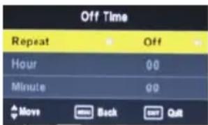 XORO HTC 2442 HD - Off Time of the TV - 1