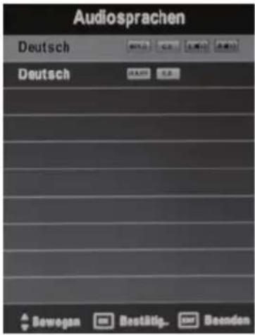 XORO HTC 2442 HD - Audiosprache/Tonspuren - 2