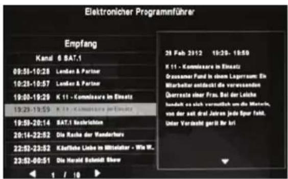 XORO HTC 2442 HD - Umschalten der Ansicht - 1