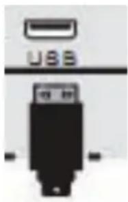 XORO HTC 2442 HD - Connecting the USB device - 1