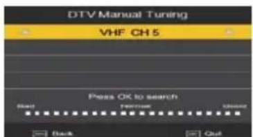 XORO HTC 2442 HD - DTV Manual Tuning - 1