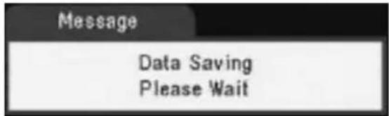 Message Data Saving Please Wait