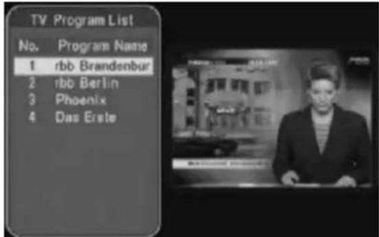 TV Program List No. Program Name 1 rbb Brandenbur 2 rbb Berlin 3 Phoenix 4 Das Erste