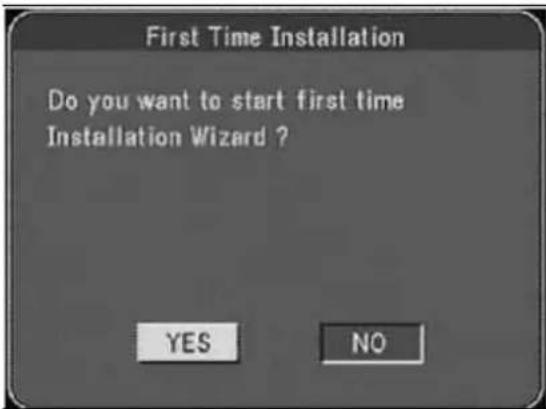 First Time Installation Do you want to start first time Installation Wizard ? YES NO