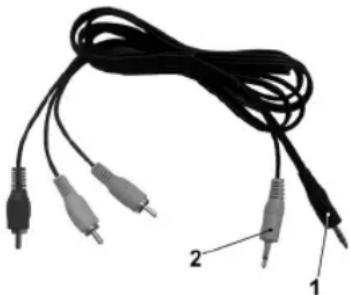 CLATRONIC CTV 722 - Connecting the AV Input / AV Output - 1