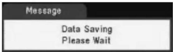 Message Data Saving Please Wait