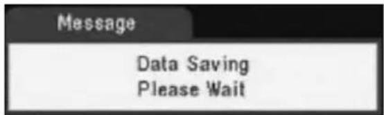 Message Data Saving Please Wait