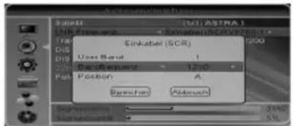 XORO HRS 8540 - UniCable/SCR/Einkabel Einstellungen - 1