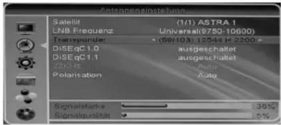 XORO HRS 8540 - Antenneneinstellung - 1