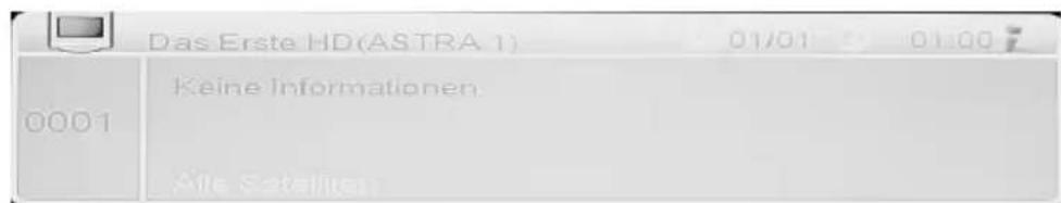 XORO HRS 8540 - Information einblenden - 1