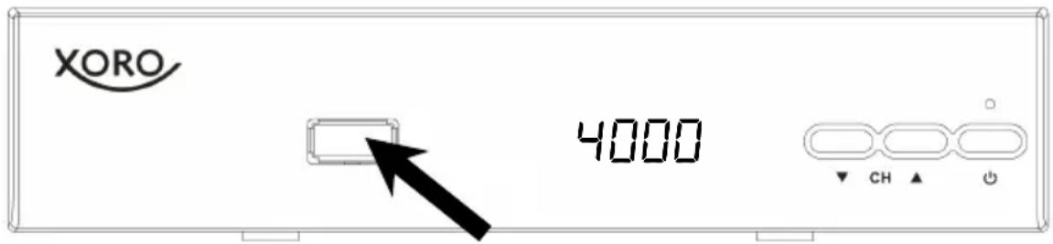 XORO HRS 2610 - Verbinden von-USB Massenspeichergeräten - 1