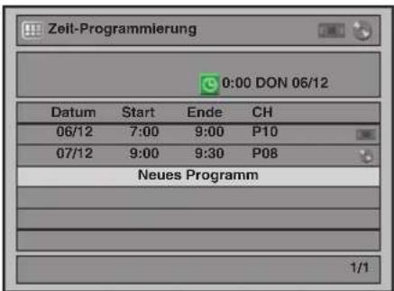 FUNAI W4A-A4180DB - Wählen Sie mit den [▲ / ▼] „Neues Programm“, drücken Sie dann [ENTER]. - 1