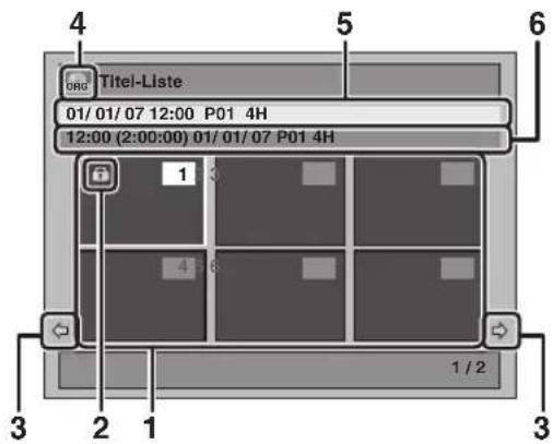 FUNAI W4A-A4180DB - Leitfaden für eine Titelliste - 1