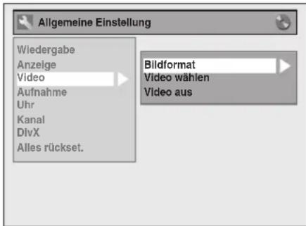FUNAI W4A-A4180DB - Einstellung des Fernsehbildformats - 1