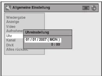 FUNAI W4A-A4180DB - Manuelle Uhrzeiteinstellung - 1