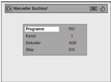 FUNAI W4A-A4180DB - Manueller Suchlauf - 1
