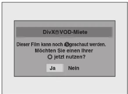 FUNAI W4A-A4180DB - Hinweise für das erworbene oder gemietete offizielle DivX® Certified-Produkt: - 1
