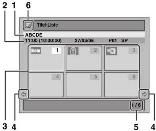 FUNAI T5A-A8482DB - Leitfaden für eine Titelliste - 1