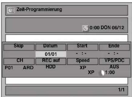 FUNAI T5A-A8482DB - Geben Sie mit [▲ / ▼] das Datum ein, drücken Sie dann [▶]. - 2