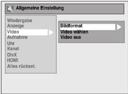FUNAI T5A-A8482DB - Einstellung des Fernsehbildformats - 1