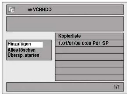 FUNAI T5A-A8482DB - Wiederholen Sie Schritt 4 bis 5, bis alle zu kopierenden Titel registriert sind. - 1