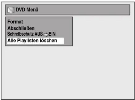 FUNAI T5A-A8482DB - Löschen aller Playlists - 3