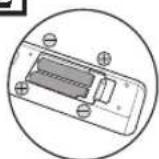 FUNAI T5A-A8482DB - Einlegen der Batterien in die Fernbedienung - 2