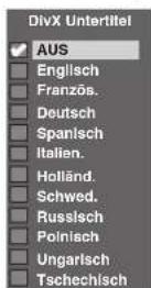 FUNAI T3A-A8182DB - DivX Untertitel (Standard: AUS) - 2