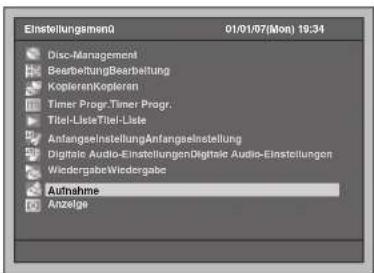 FUNAI T3A-A8182DB - Einstellung für zweisprachige Aufnahmen - 1