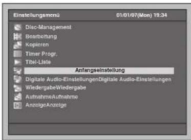 FUNAI T3A-A8182DB - Einstellung der Bildschirm-Menüsprache - 1