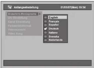 FUNAI T3A-A8182DB - Einstellung der Bildschirm-Menüsprache - 3