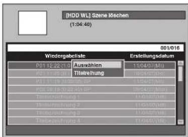 FUNAI T3A-A8182DB - Löschen einer Titelszene - 9