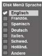 FUNAI T3A-A8182DB - Disk Menü Sprache (Standard: Englisch) - 2