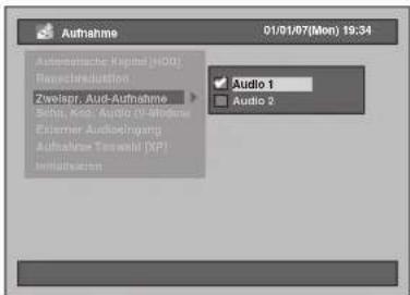 FUNAI T3A-A8182DB - Einstellung für zweisprachige Aufnahmen - 2