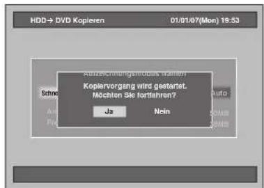 FUNAI T3A-A8182DB - Wählen Sie die Option „Ja“ mit den [Pfeiltasten < / >] und drücken Sie anschließend auf [ENTER]. - 1