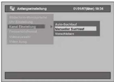 FUNAI T3A-A8182DB - Wählen Sie mit den [Pfeiltasten ∧ / ∨] die Option „Manueller Suchlauf“ und drücken Sie dann auf [ENTER]. - 1