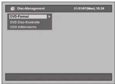 FUNAI T3A-A8182DB - Wählen Sie mit den [Pfeiltasten ∧ / ∨] die Option „DVD-Format“ und drücken Sie dann auf [ENTER]. - 1