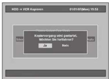 FUNAI T3A-A8182DB - Wählen Sie die Option „Ja“ mit den [Pfeiltasten < / >] und drücken Sie anschließend auf [ENTER]. - 1