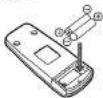 FUNAI 29D250 - To insert the batteries: - 1
