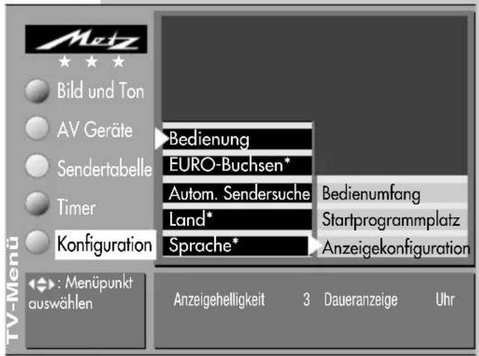 METZ Tiros 63 - Anzeigekonfiguration einstellen - 4