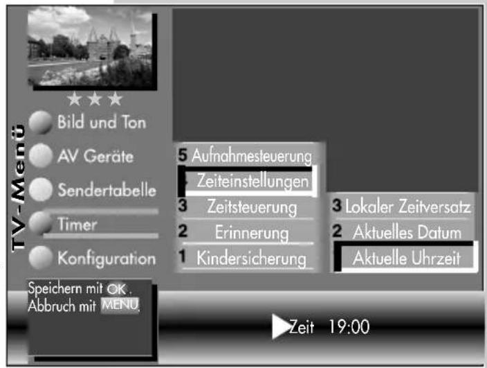 METZ Spectral 84 - Uhrzeit und Datum von Hand einstellen: - 2