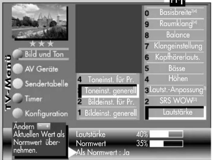 METZ Spectral 84 - Toneinstellungen aufrufen: - 1