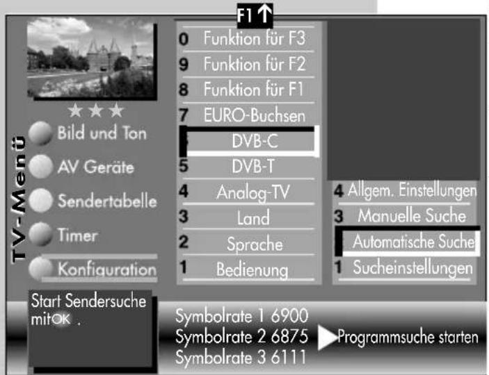 METZ Spectral 84 - Automatische Suche durchführen - 1