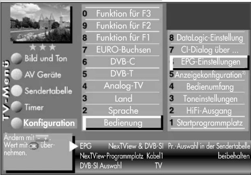 METZ Spectral 84 - EPG einschalten - 4