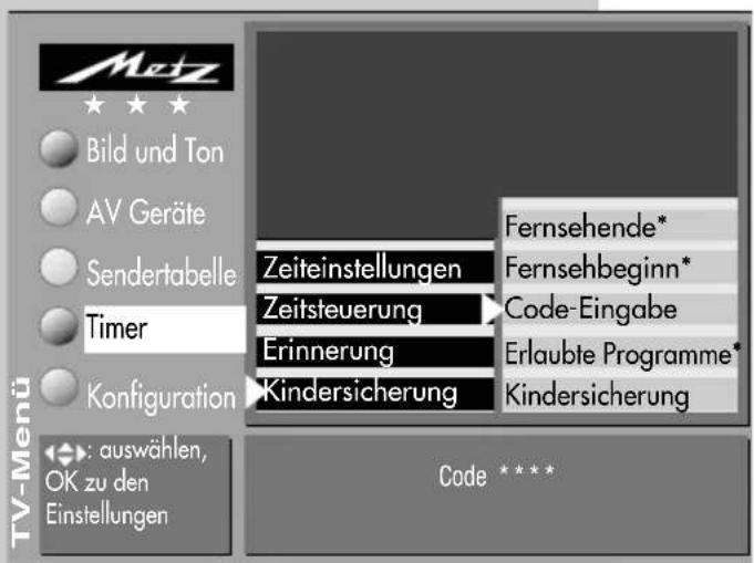 METZ Spectral 70 - Kindersicherung mit Code-Eingabe absichern - 1