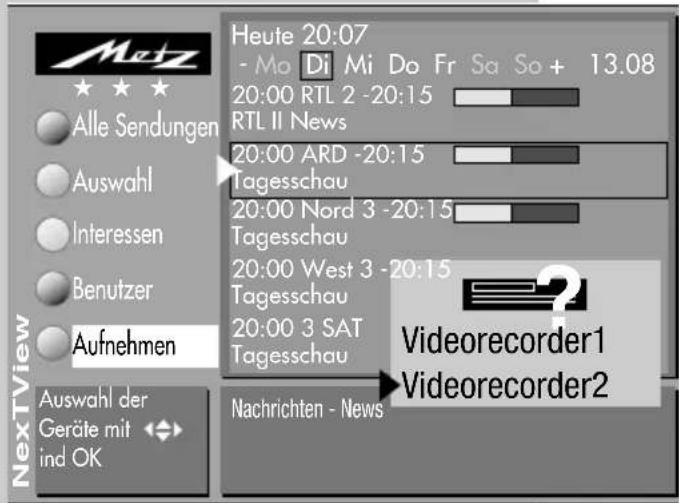 METZ Spectral 70 - NexTView anwenden Sendung aufnehmen - 1