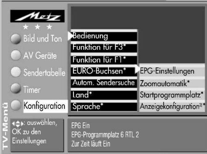 METZ Spectral 70 - EPG-NexTView einschalten - 1