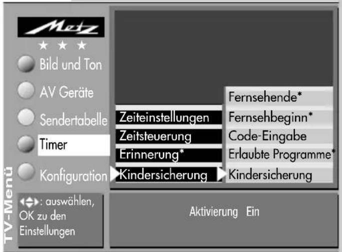METZ Spectral 70 - Kindersicherung einstellen - 4